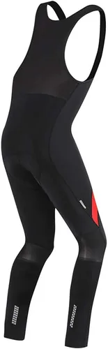 Vista 3 de Santic Mallas de ciclismo con peto para hombre, acolchadas, largas acolchadas con bolsillo
