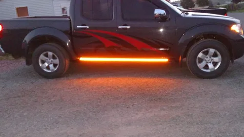 Vista 4 de iJDMTOY Kit de iluminación LED flexible de 40 pulgadas con 63 SMD para estribo/paso lateral, compatible con camionetas SUV, ámbar y amarillo