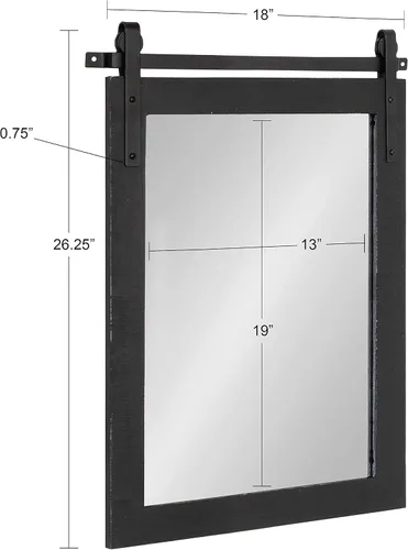 Vista 6 de Kate and Laurel Cates Farmhouse Wall Mirror