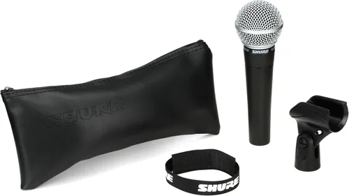 Vista 4 de Shure SM58 Pro XLR Micrófono dinámico con trípode para micrófono, micrófono cardioide profesional de estudio y rendimiento en vivo para voces