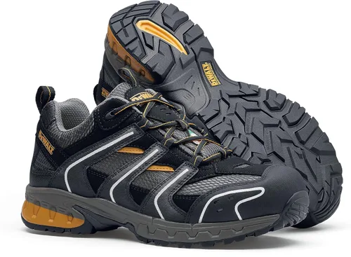 Vista 3 de DEWALT Shoes for Crews Torque, Men's Steel Toe (ST) Low or Mid Cut Slip Resistant Work Shoes, Water Resistant, Black