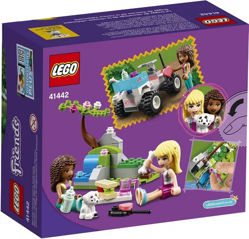 Vista 5 de LEGO Friends Vet Clinic Rescue Buggy 41442 Kit de construcción; juguetes coleccionables de Clínica veterinaria para niños de 6 años en adelante