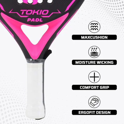 Vista 3 de Raquetas de Padel Palas de Padel Raqueta de Tenis Fibra de Carbono para Padel