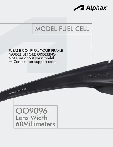 Vista 2 de Alphax 2 pares de lentes de repuesto polarizadas para Oakley Fuel Cell OO9096 - Deep Water+Midnight Sun