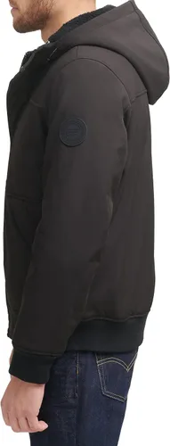 Vista 4 de Chaqueta para Hombre de Levi's, Bomber con Capucha y Forro de Sherpa Suave