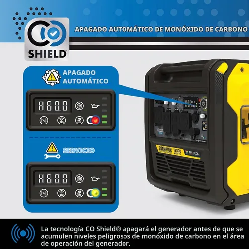 Vista 2 de Champion - Generador inversor portátil de 8500 vatios de arranque remoto