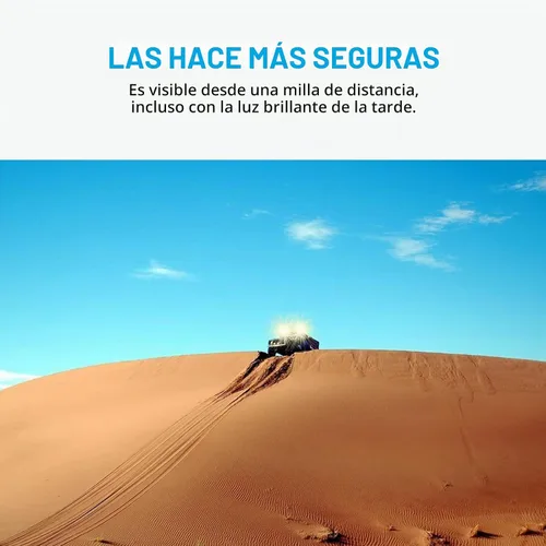 Vista 5 de Agrieyes Clase I Gran Luz de Baliza LED de 6.6 Pulgadas, 80W, Luces de Advertencia y Precaución Automáticas Sensibles a la Luz, Luces Ámbar2