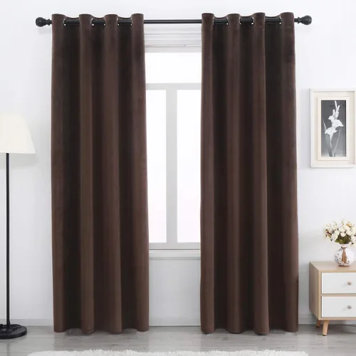 Vista 10 de SPXTEX Cortinas Opacas de Terciopelo Verde - 84 Pulgadas de Largo, Bloqueo de Luz, Parte Superior con Ojales, Aislamiento de Calor, Térmico