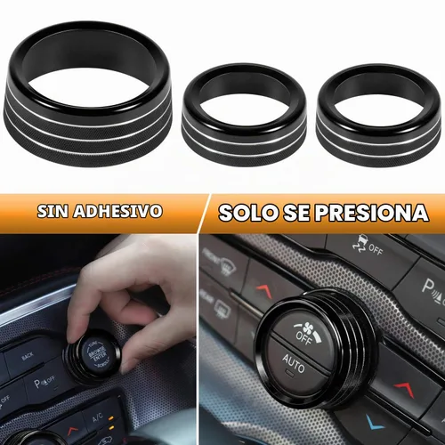Vista 5 de Interruptor de aire acondicionado, perilla de botón de CD para Dodge Challenger Charger Chrysler 300 300s 2015-2024, para Ram 2013-2018, accesorios