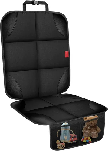 Vista 21 de Protector de asiento de coche, protectores de asiento de coche con acolchado grueso sin huellas Beige