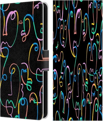 Vista 231 de Head Case Designs Officially Licensed Ninola Brushstrokes Multi Colorful Leather Wallet Case Compatible with Samsung Galaxy A07 4G
