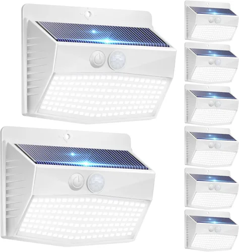 Vista 31 de Peasur 1 paquete de luces solares con sensor de movimiento para exteriores