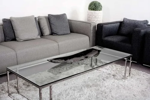 Vista 12 de Mesa rectangular transparente de vidrio templado de 16 x 30 pulgadas, borde pulido de lápiz de 3/8 pulgadas de grosor, resistente a los arañazos