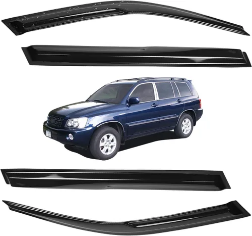 Vista 50 de Viseras para ventanas para Mazda 3 Sedán 4 puertas 2004 2005 2006 2007 2008 2009 estilo JDM Mugen, deflector de viento, protector solar y de lluvia