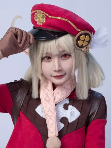 Vista 4 de Cosfun Genshin Impact Venti Keqing Mona Lisa Albedo Ganyu - Disfraz de cosplay de múltiples funciones Jacquard Upgrade Ver.
