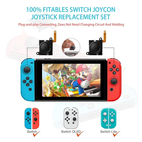 Vista 2 de GuliKit Switch JoyCon Joystick Replacement, TMR Joystick, Updated Anti-Drift TMR Electromagnetic Joystick For Switch LCDOLED Joy Con & Switch Lite