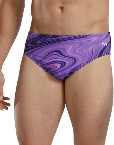 Vista 27 de TYR Men's Durafast Elite Racer Brief Swimsuit Negro
