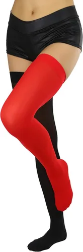 Vista 3 de ToBeInStyle. - Medias de nailon para mujer, al muslo, color opaco.