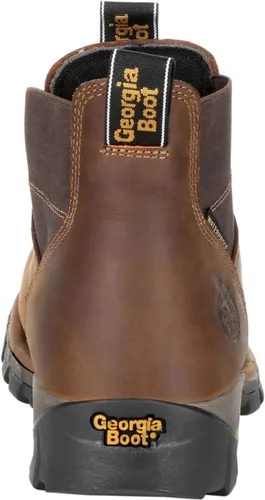 Vista 4 de Georgia Boot Eagle One Steel Toe Waterproof Chelsea Work Boot Brown