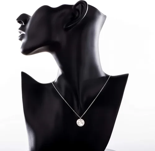 Vista 3 de 32 modelos de plata de ley maciza collar colgante 16 "+2" extensor