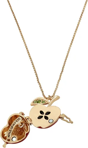 Vista 4 de Betsey Johnson Collar largo con colgante de manzana