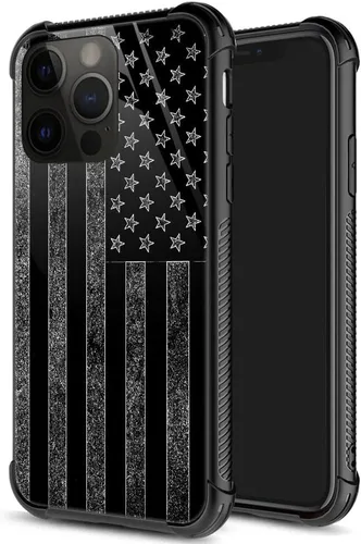 Vista 59 de ZHEGAILIAN Funda para iPhone 14 Pro, protección de grado militar, esquinas a prueba de golpes, funda antiarañazos para iPhone 14 Pro, bandera vieja