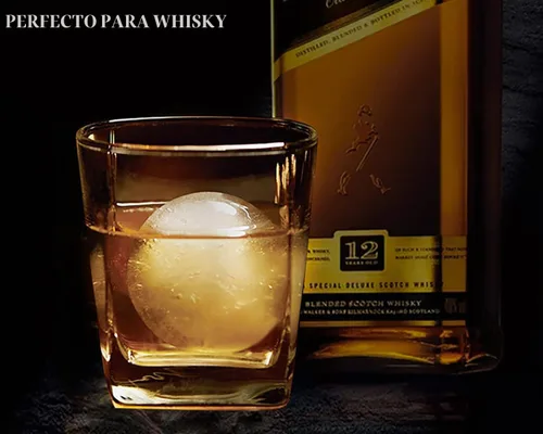 Vista 6 de Molde para hacer bolas de hielo DAPOWER - Juego de 4, molde redondo para cubitos de hielo, cubitos de hielo esféricos de 2.4 pulgadas para whisky