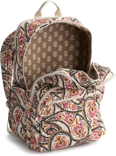 Vista 3 de Vera Bradley Mochila Bancroft XL de algodón prémium para mujer, Tamaño único