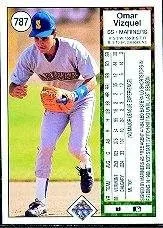 Vista 2 de 1989 Upper Deck Baseball Rookie Card #787 Omar Vizquel
