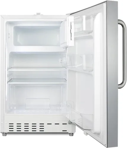 Vista 5 de Summit Appliance ALRF48CSS Refrigerador-congelador integrado de 20 pulgadas de ancho, compatible con ADA, estantes ajustables, capacidad de 2.68