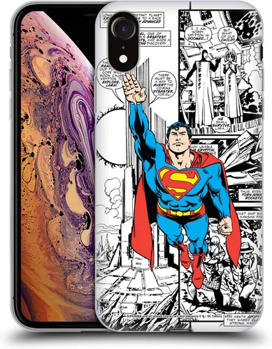 Vista 23 de Head Case Designs Funda de gel con licencia oficial de Superman DC Comics Collage Comicbook Art [protección de grado militar] compatible con Apple