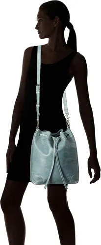 Vista 6 de Frye Bolso Hobo Melissa con cordón para mujer, Cielo
