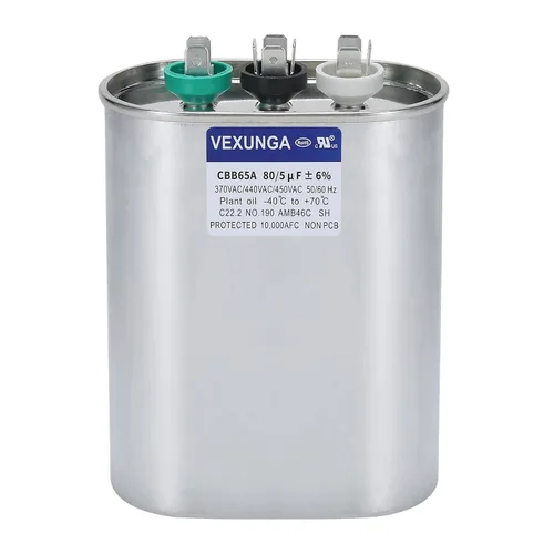 Vista 82 de VEXUNGA Capacitor Dual de Arranque Redondo A/C de 50/5 uF 50+5 MFD 370VAC o 440VAC CBB65 CBB65B Capacitores de Aire Acondicionado para Motor