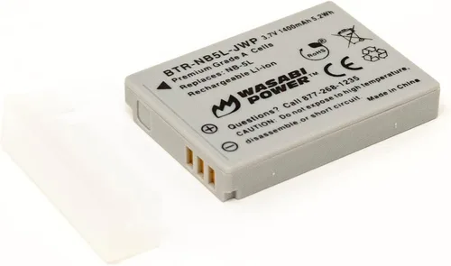 Vista 5 de Wasabi Power Batería (paquete de 2) para Canon NB-5L Batería para Canon NB-5L y Canon PowerShot S100, S110, SD700 es, SD790 es, SD800 es, SD850 es
