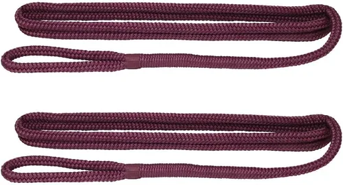 Vista 4 de Extreme Max 3006.2168 BoatTector Premium Línea de Guardabarros de Nailon de Doble Trenza Paquete de Valor de 2 - 3/8" x 6', Negro