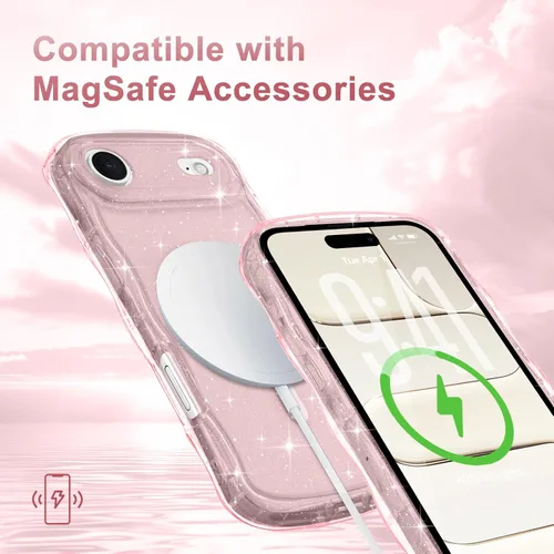 Vista 341 de Pepmune Funda magnética para iPhone 17 Pro Max, color rosa