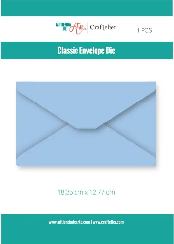 Vista 2 de Craftelier - Troqueladora clásica para sobres de cartas, ideal para álbumes de recortes, manualidades, álbumes de fotos y proyectos de creación