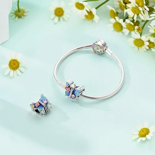 Vista 45 de LNQOBU Happy Life - Colgante para pulseras de abalorios, plata de ley 925 para mujer (con un espaciador de cuentas)