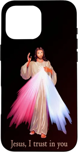 Vista 19 de Funda para iPhone 13 Pro Max Jesús con la que confío en ti Divina Misericordia Misericordiosa Jesús