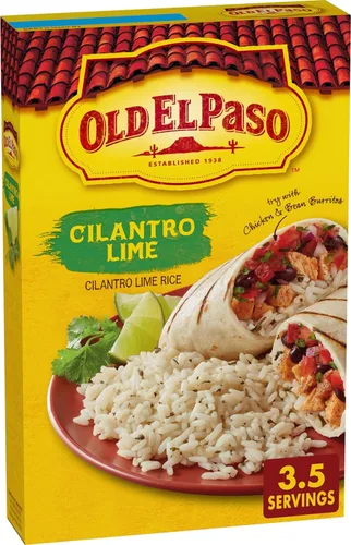 Vista 8 de Old El Paso Arroz sazonado con cilantro y lima, guarnición, 6.2 oz Fluffy Rice with Cilantro & Lime Seasoning, Stovetop or Microwave Prep, Pairs