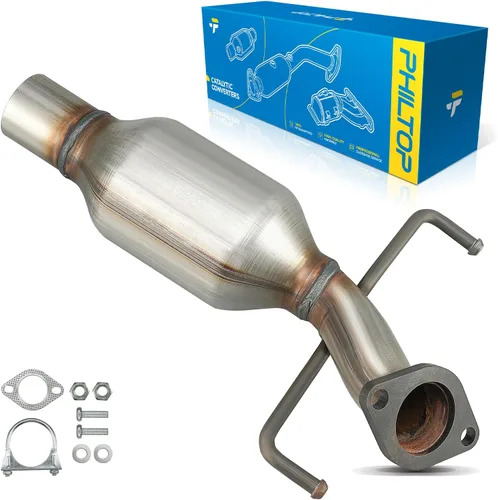 Vista 67 de PHILTOP Convertidor Catalítico de Ajuste Directo para Murano 2009 2010 2011 2012 2013 2014 3.5L, Cáscara de Acero Inoxidable Aluminio 203-1010
