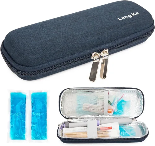 Vista 10 de YOUSHARES Bolsas de hielo para diabetes para bolsa de viaje con aislamiento de medicamentos, bolsas de hielo aprobadas por la TSA para estuche de 2