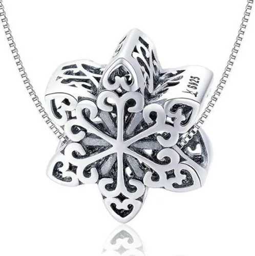 Vista 2 de Eternalll Jewellery Abalorios de copo de nieve auténticos de plata de ley 925 para pulseras
