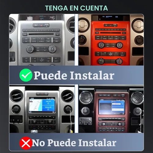 Vista 3 de 8-Core 6+128G 9 '' Android 15 Estéreo de coche para Ford F150 2009-2012