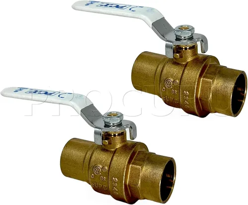 Vista 8 de 1-Pack Válvula de bola de gas recta FIP de 1/2 pulgada, de latón resistente a la oxidación, apertura/cierre de cuarto de vuelta, certificada por CSA