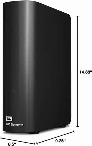 Vista 4 de Western Digital WD Elements - Disco duro externo de escritorio de 26 TB, disco duro externo USB 3.0 para almacenamiento Plug-and-Play