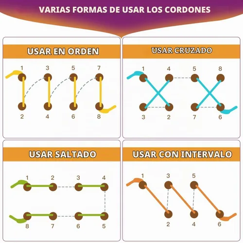 Vista 5 de NUOBESTY Práctica de corbata de zapatos para niños, tabla de práctica de atado de zapatos, hilo de zapatos, juguetes de enseñanza para aprender a