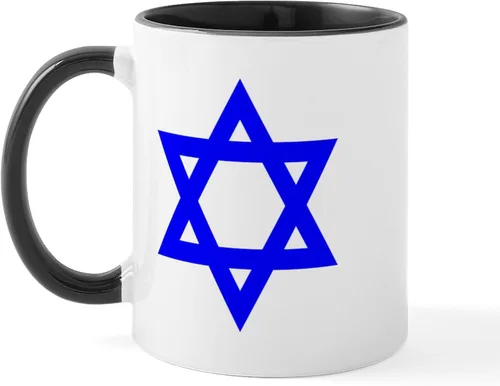 Vista 7 de CafePress STAR OF DAVID - Taza de café de cerámica (11.0 fl oz)