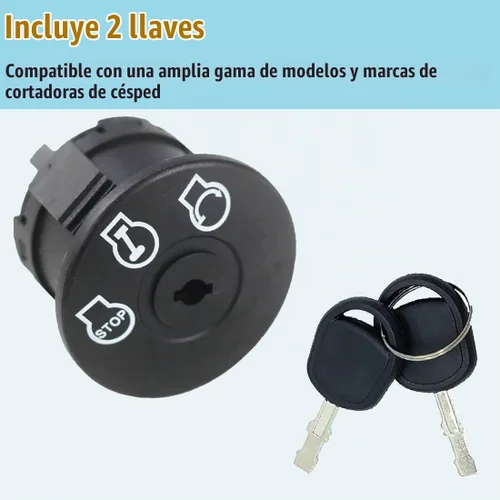 Vista 3 de Interruptor de encendido para cortacésped Annolai con llave de 5 terminales para MTD Craftsman Ariens Bad Boy Zero Turn Tractor de césped 925-04659