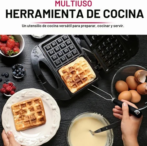 Vista 9 de Tenedor para gofres belga - Acero inoxidable, mango de silicona